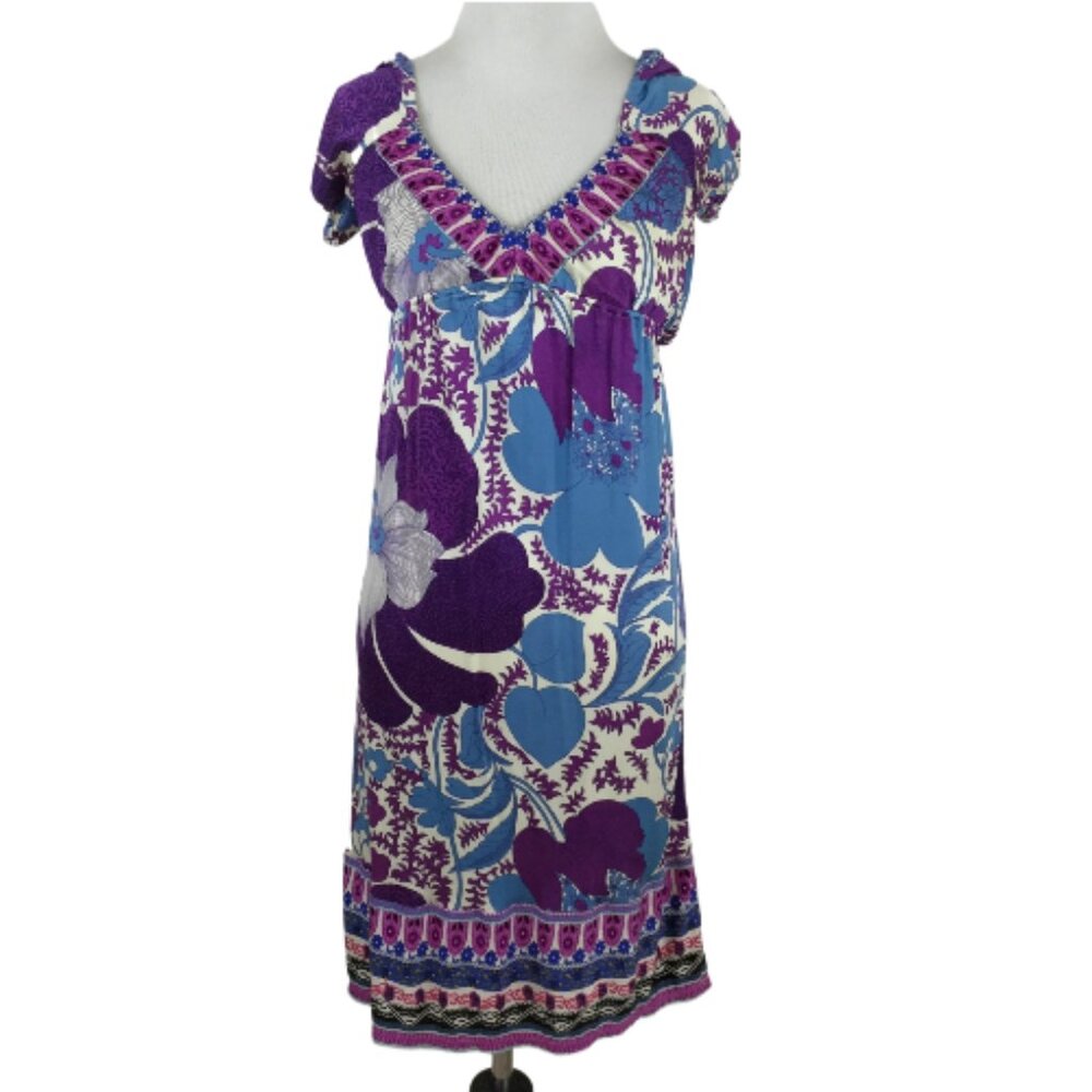 Vintage Hale Bob Silk Jersey Dress xs